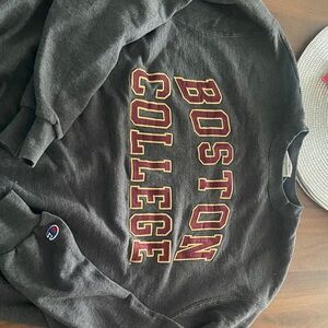 Champion Black Boston College Sweatshirt